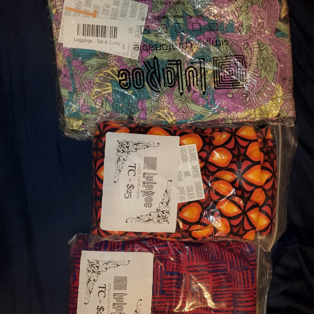 3 pair NWT TC leggings Lularoe